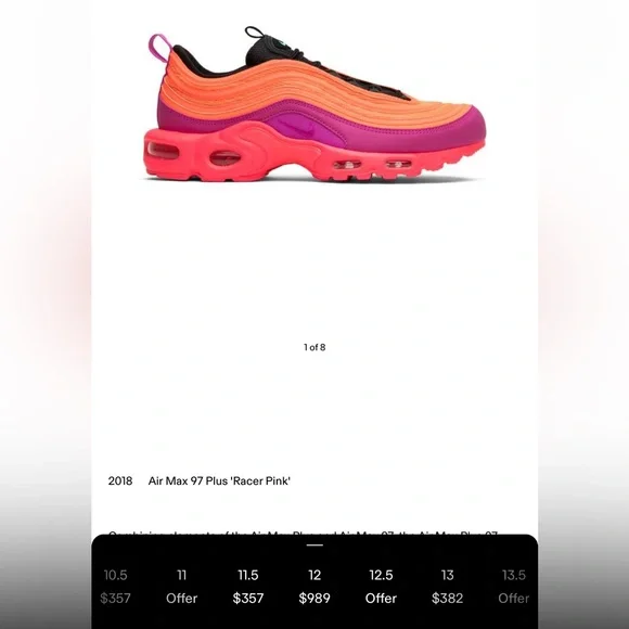 Air max 97 plus ` Racer Pink ‘ - Picture 6 of 6